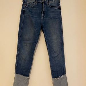 MOTHER cuffed jeans